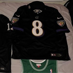Ravens jersey $175 price tag and SnapBack 34.99 price tag